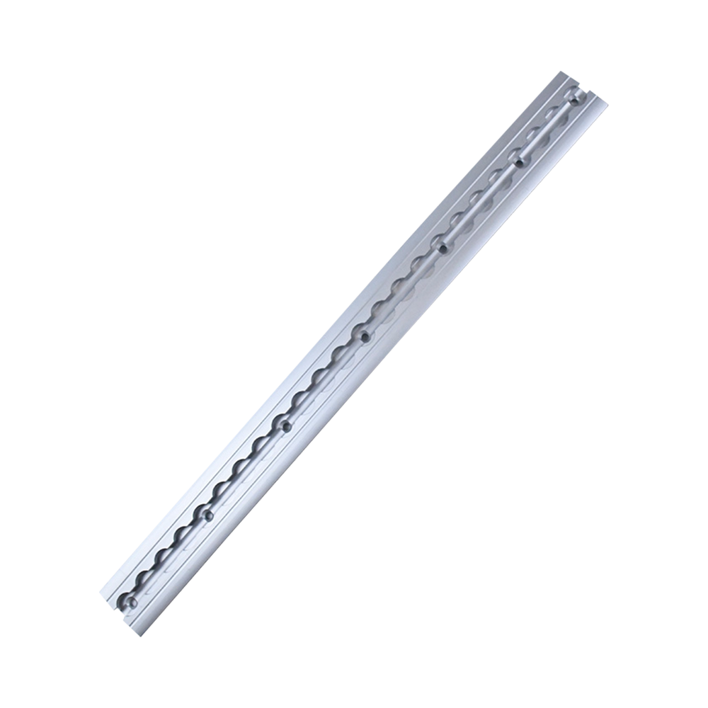 Pista en L con brida de aluminio de 12