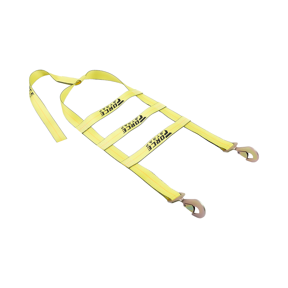 Correas de cesta para plataforma rodante de remolque de 2 pulgadas Red de rueda ajustable de dos plataformas