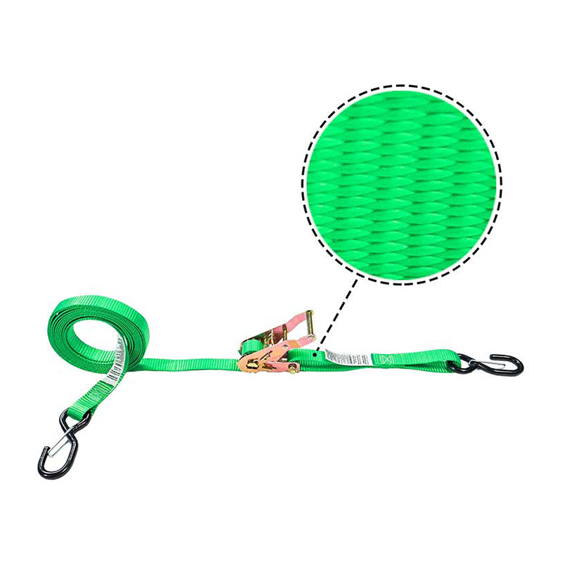 Correa de amarre con trinquete de motocicleta de alta tenacidad de 1''X 6' con bucle cosido de 12