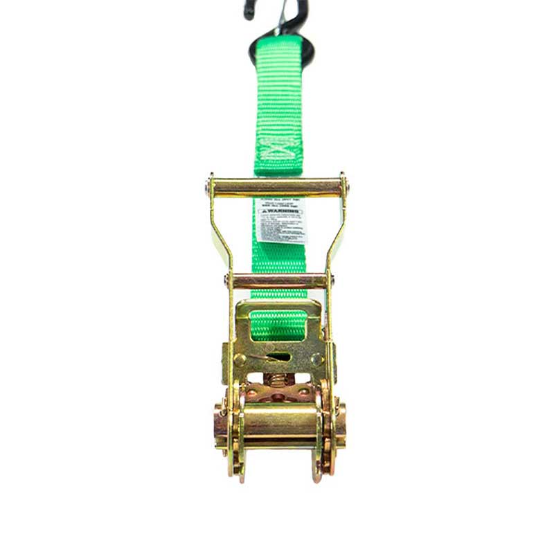 Correa de amarre con trinquete de motocicleta de alta tenacidad de 1''X 6' con bucle cosido de 12