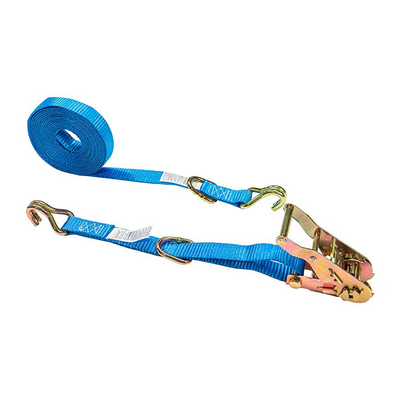 Correa de trinquete con logotipo personalizado de 1'' x 15' con gancho en J y anilla en D