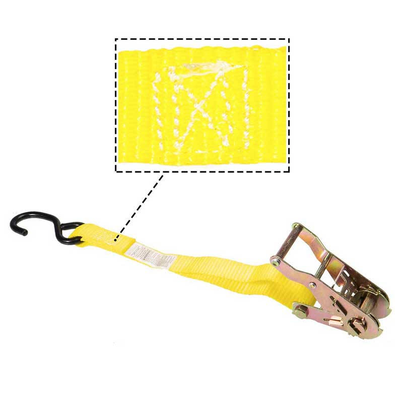Personalización de fábrica Cinturón de amarre de carga para camiones de 1'' x 15' con gancho en forma de S