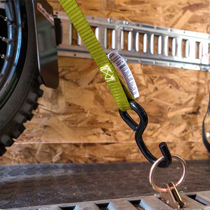 Personalización de fábrica Cinturón de amarre de carga para camiones de 1'' x 15' con gancho en forma de S