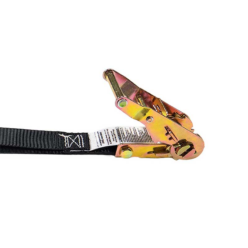 Correa de amarre con trinquete de motocicleta de alta tenacidad de 1''X 6' con bucle cosido de 12