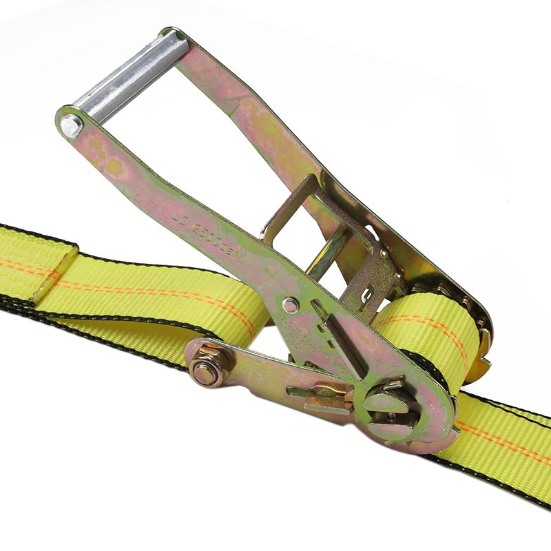 Correas de trinquete con gancho plano de 2'' para asegurar la carga del camión de remolque