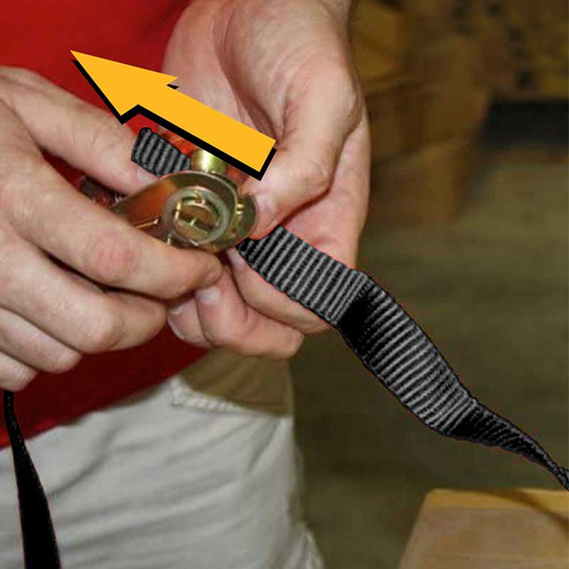 La correa de trinquete sin fin negra de 1 x 10'