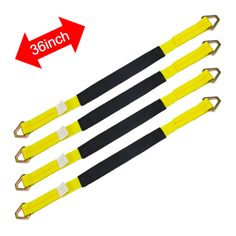 Paquete de 4 correas para eje, correa para bajar la rueda del neumático de 2 pulgadas