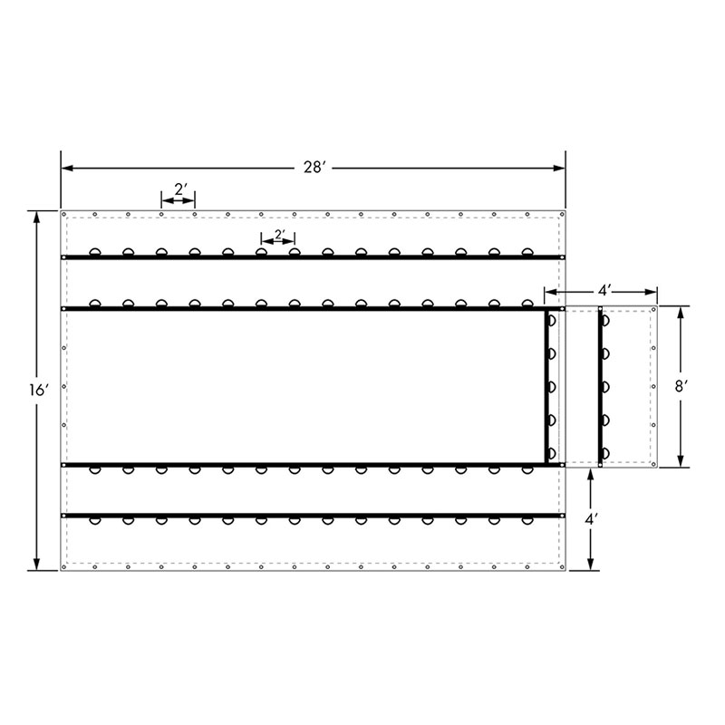 El material de cobertura de alto rendimiento, específicamente Heavy Duty Lumber Black Tarp