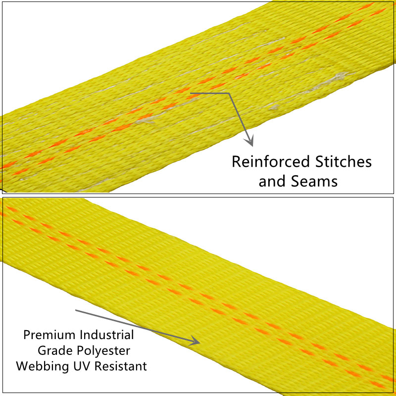 La correa para bajar la rueda del neumático, correas para el eje de 10000 libras, amarres