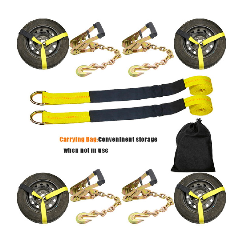 The Wheel Lift Strap Correa de lazo de 10000 libras con cadena