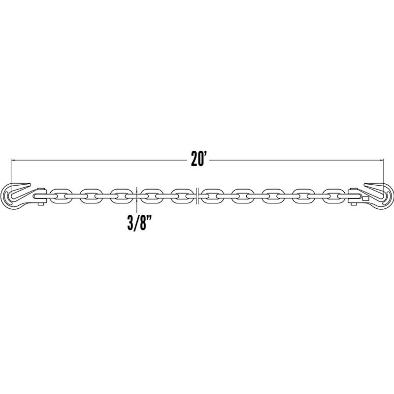 3/8-Inch Grade 70 Transport Chain